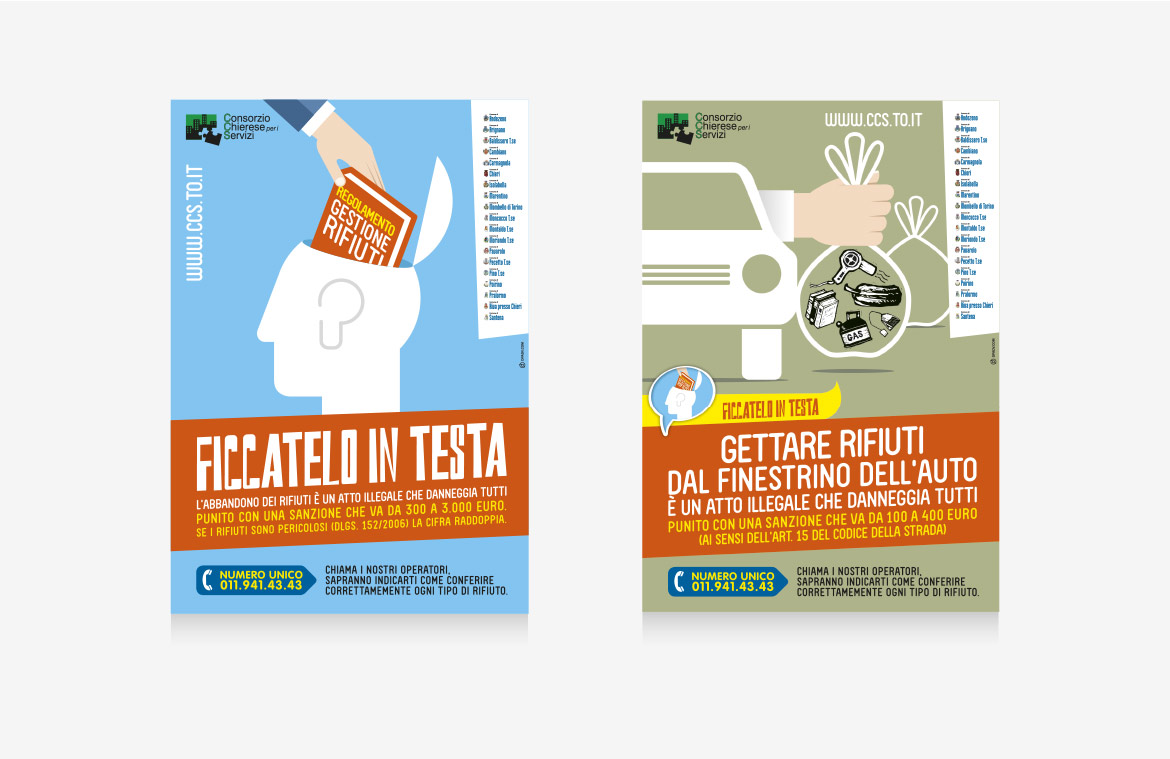 Campagna contro l’abbandono dei rifiuti :: Consorzio Chierese per i Servizi