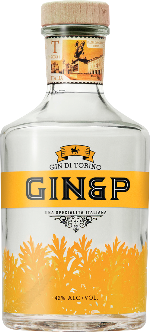 Etichetta GIN Turin Vermouth. dpadv.com grafica e comunicazione.