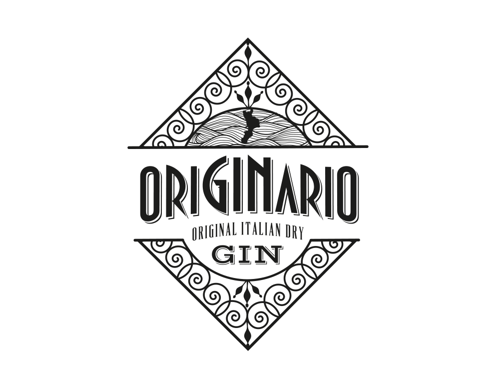 dpadv - Studio immagine linea Gin Originario, Logo, Etichette, Packaging