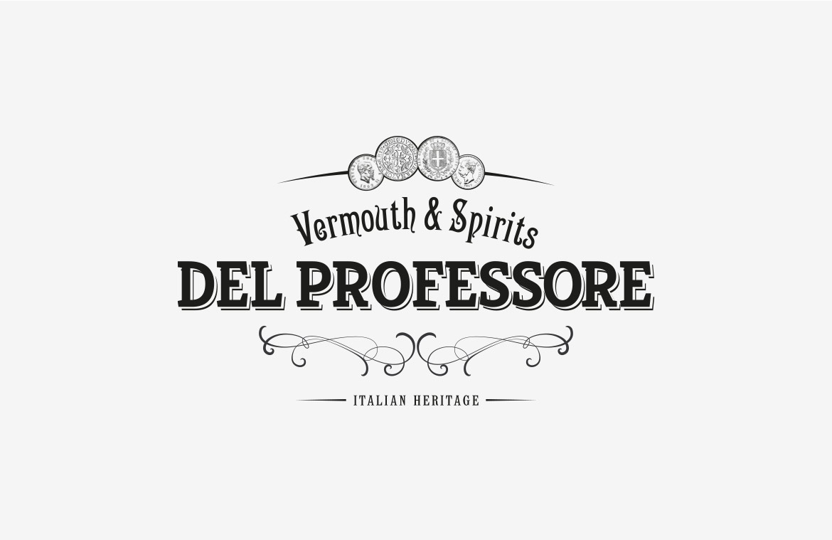 Studio del marchio Vermouth e Spirits Del Professore