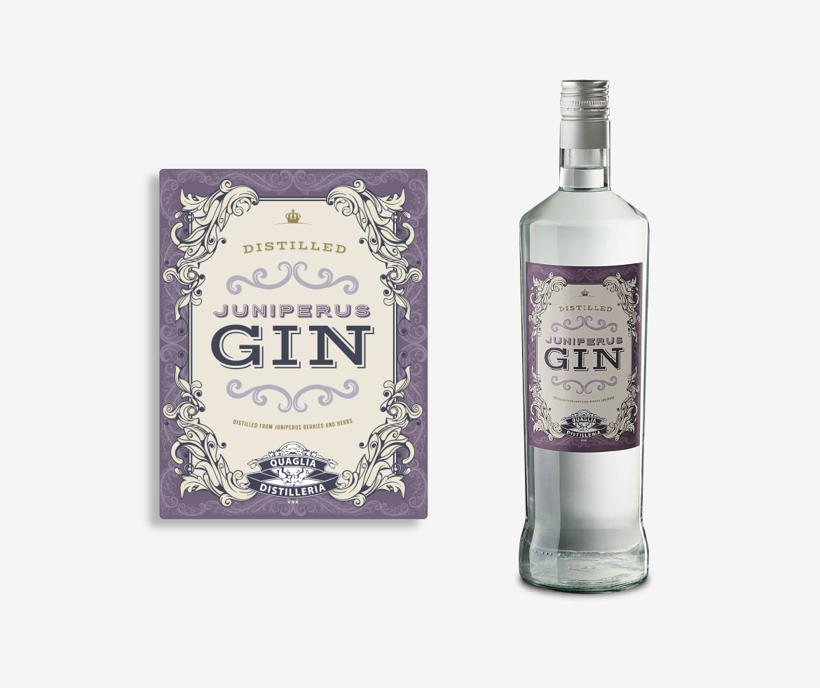 Studio etichette Gin