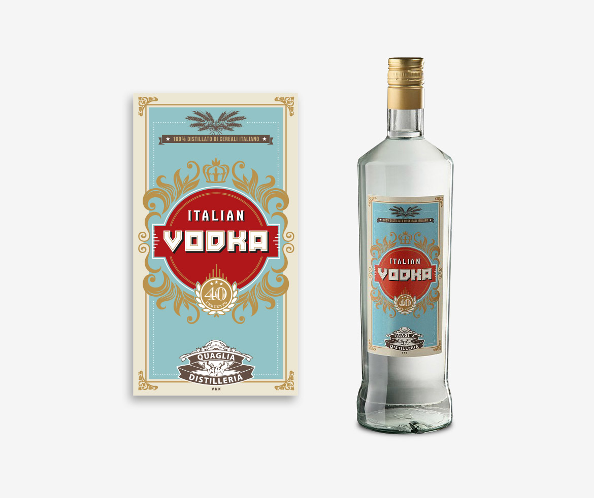 Studio etichette Vodka