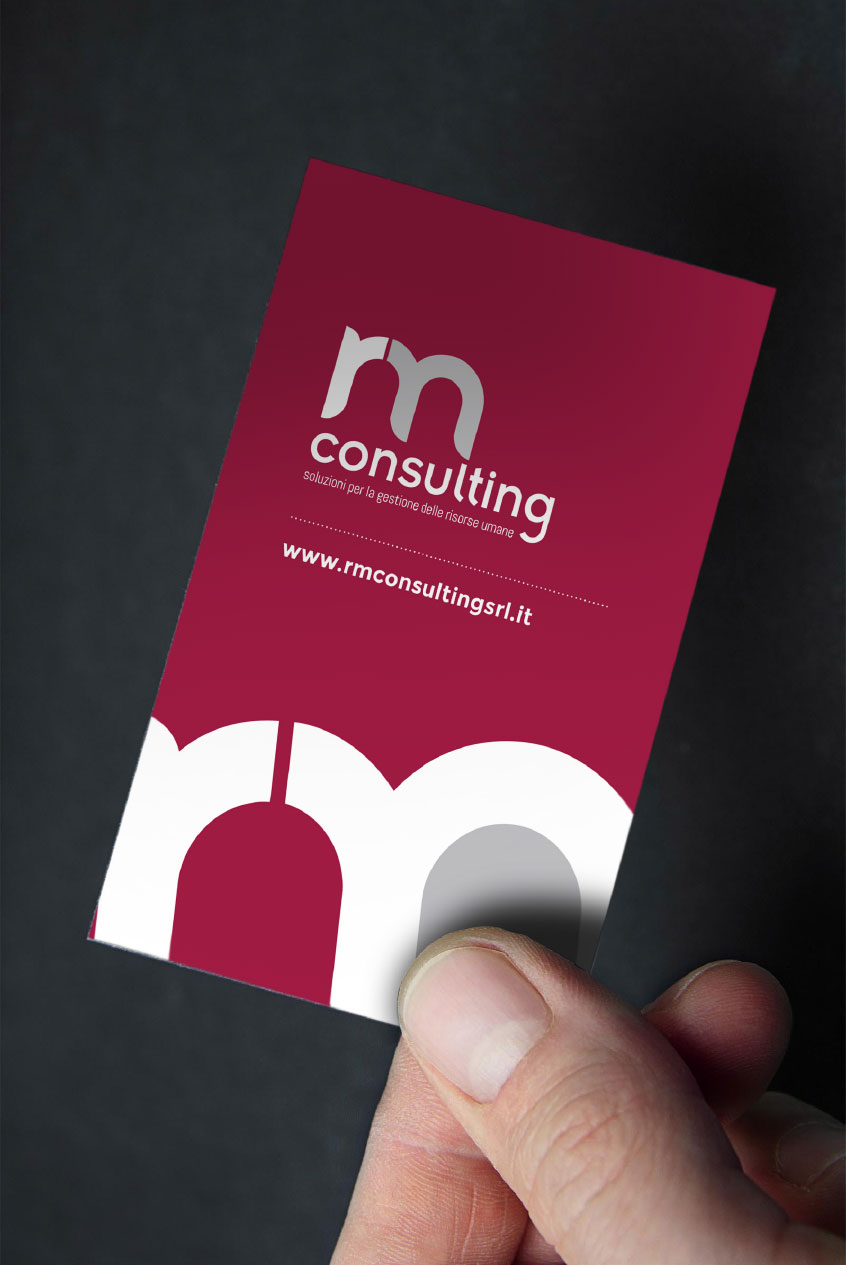 Studio e stampa del biglietto da visita RM Consulting