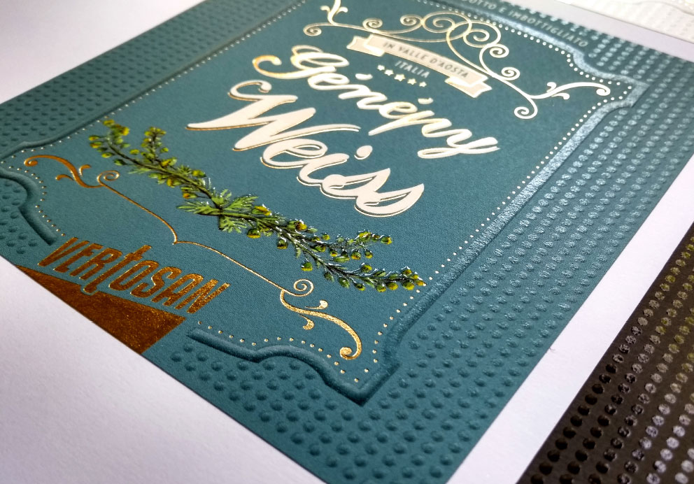 dpadv - Restyling Etichette Linea Genepy Vertosan - Valle d'Aosta - Genemiel, Genepy Riserva, Genepy, Zerbion, Genepy Riservato agli Amici, Genepy Weiss