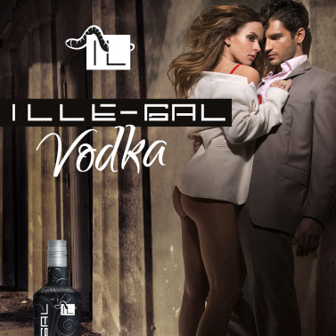 Illegal Vodka :: Immagine di linea Prodotto. dpadv.com grafica e comunicazione