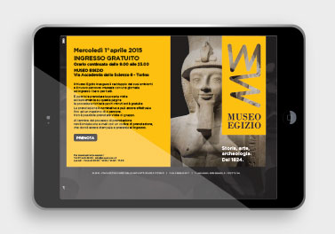 Museo Egizio di Torino :: progettazione Sito internet, creazione sistema di prenotazione online. dpadv.com grafica e comunicazione