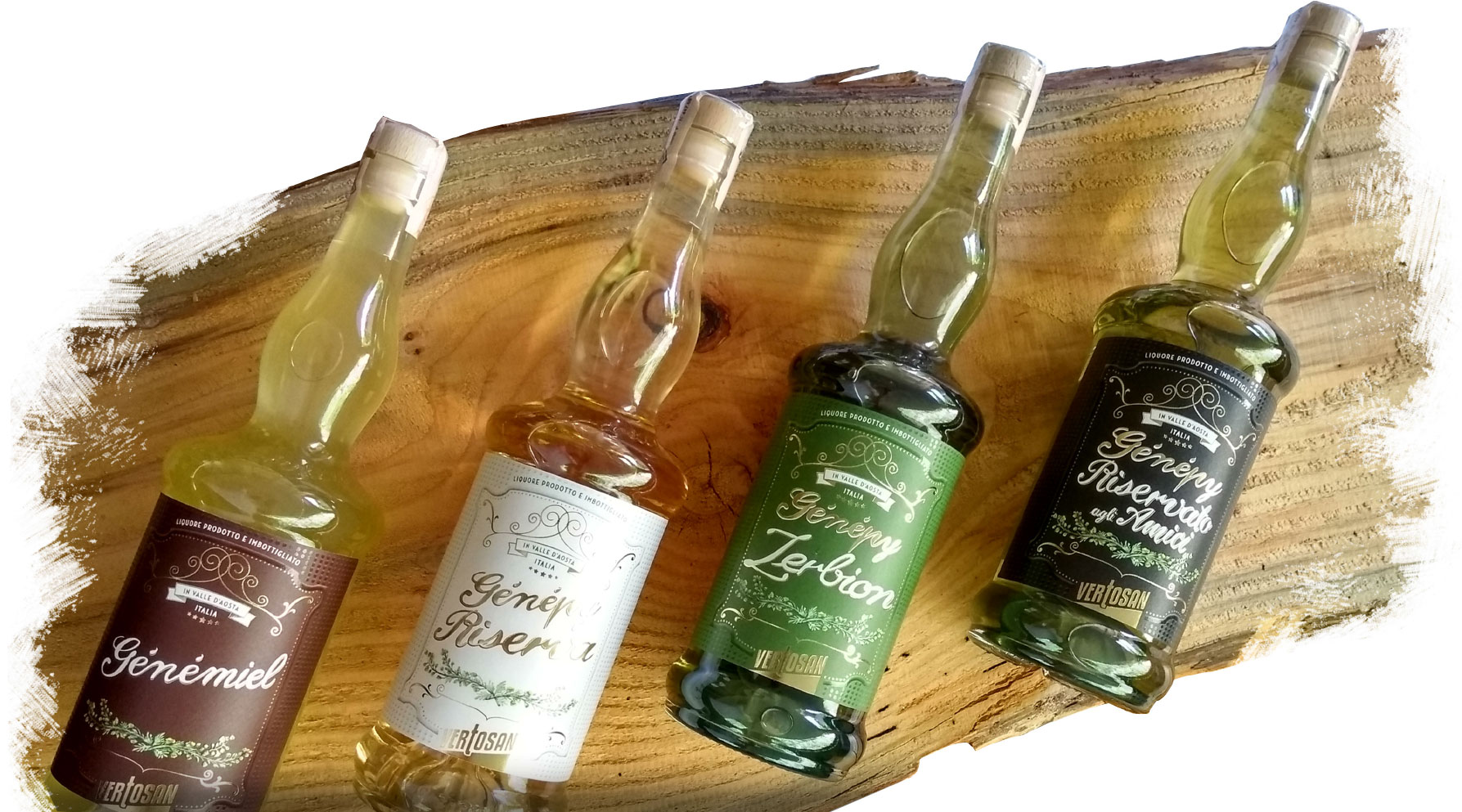 dpadv - Restyling Etichette Linea Genepy Vertosan - Valle d'Aosta - Genemiel, Genepy Riserva, Genepy, Zerbion, Genepy Riservato agli Amici, Genepy Weiss