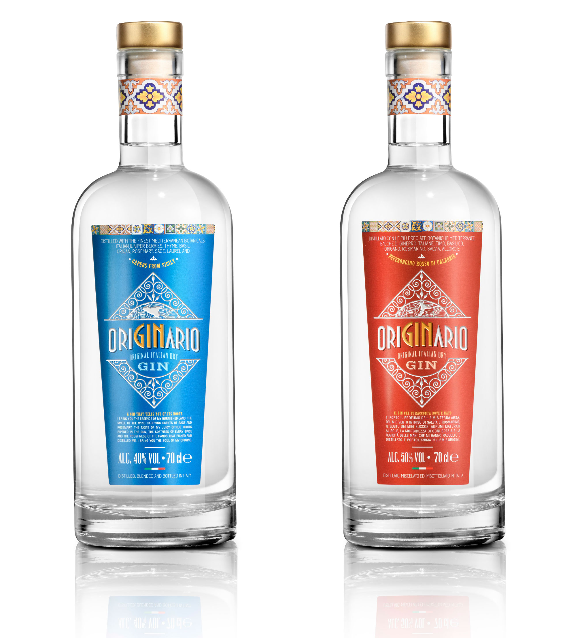 dpadv - Etichette Italian Dry Gin Originario - Allied Brands